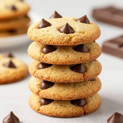 Golden Peanut Butter Chocolate Chip Cookies