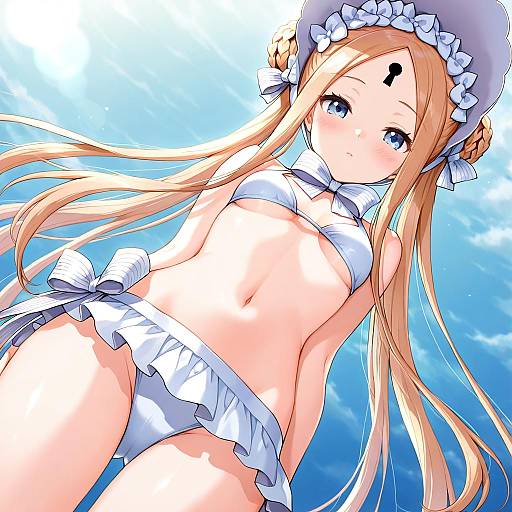 Illustration of Abigail williams (swimsuit foreigner) (fate), fate (series) in the style of Cuteg