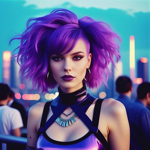 Retro Futuristic Rooftop Party Vibes