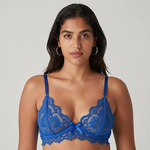 Elegant Portrait of a Woman in Blue