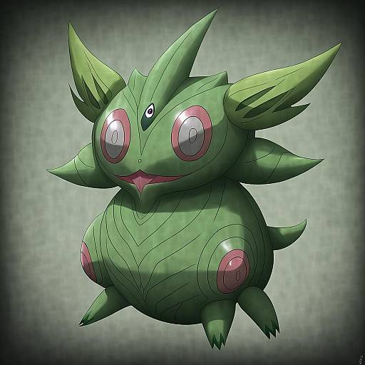 Illustration of Musharna, pokemon in the style of Surio