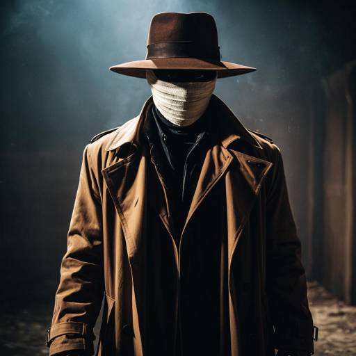 Darkman character in trench coat and bandages
