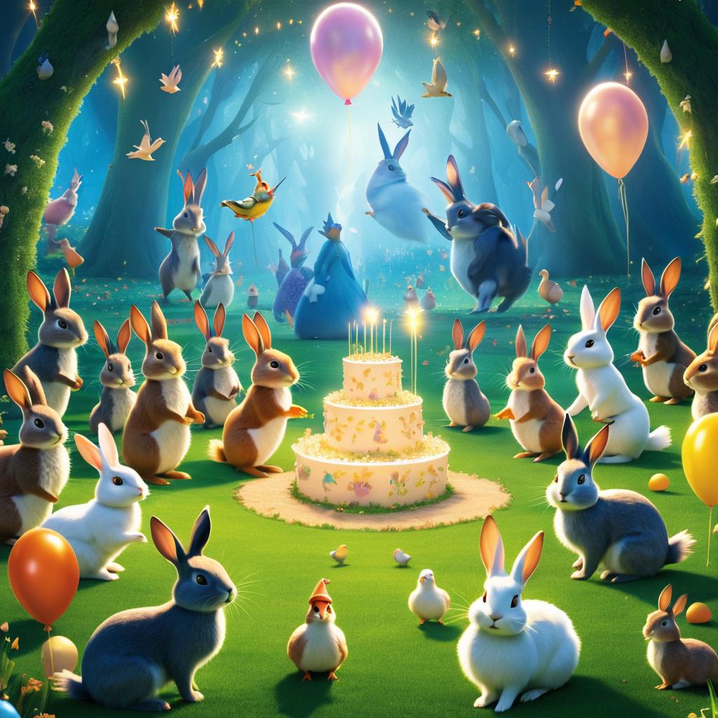 Whimsical Rabbit's Magical Birthday Bash