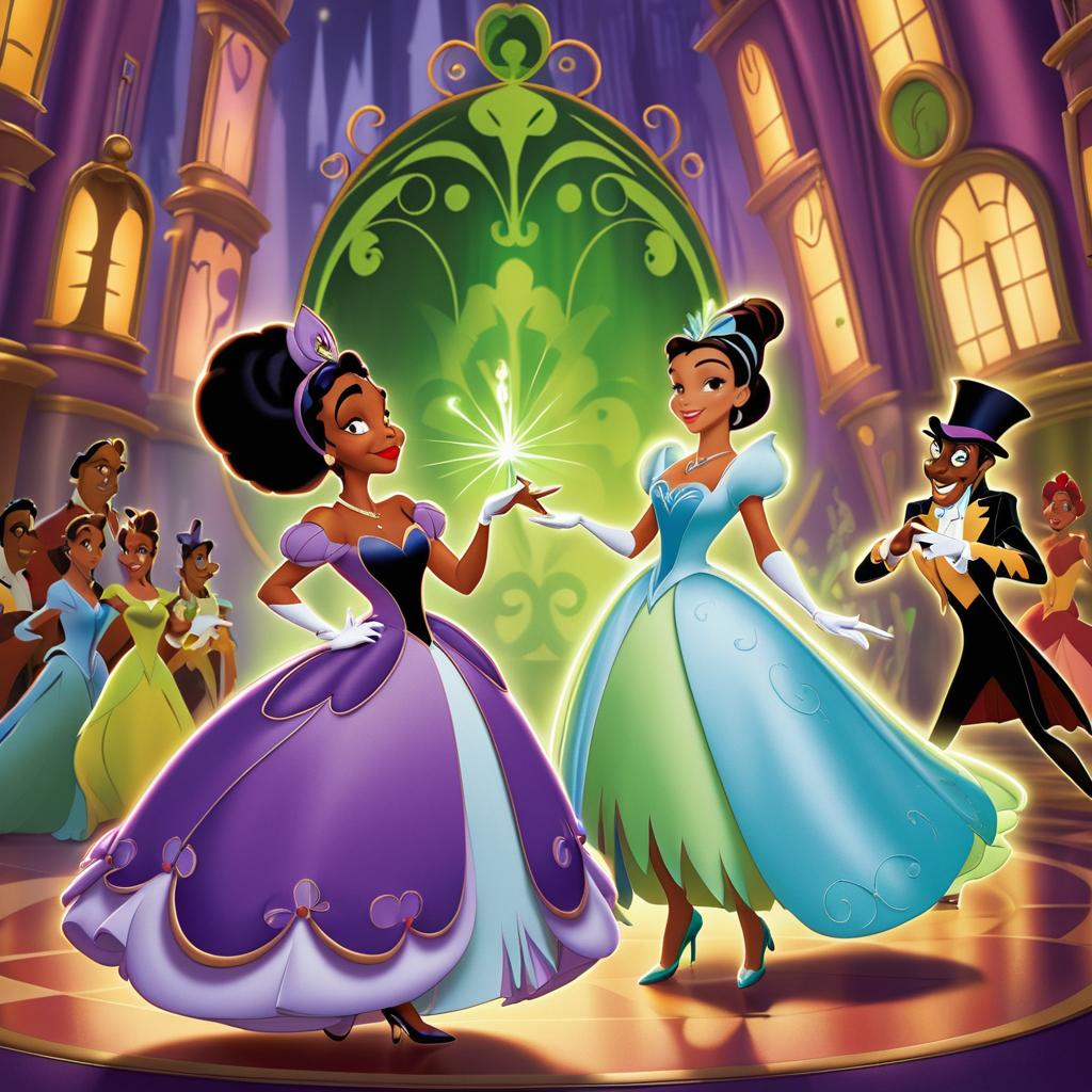 Tiana vs. Facilier: Epic Showdown Scene