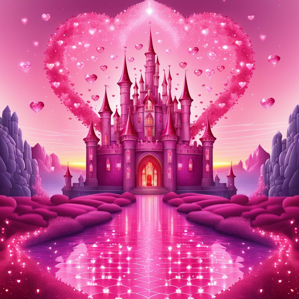 Enchanting Valentine's Day Crystal Castle