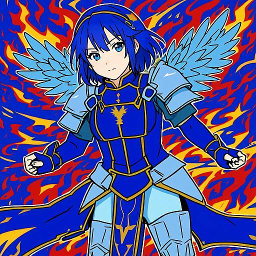 Illustration of Catria (fire emblem), fire emblem in the style of Tottoto tomekichi