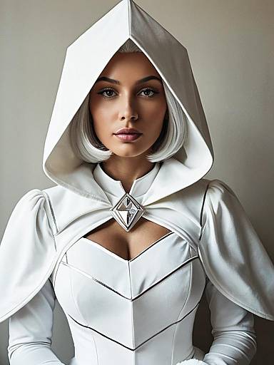Woman Cosplaying as White Diamond Character