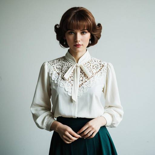 Vintage 70s Soviet Businesswoman Style Portrait