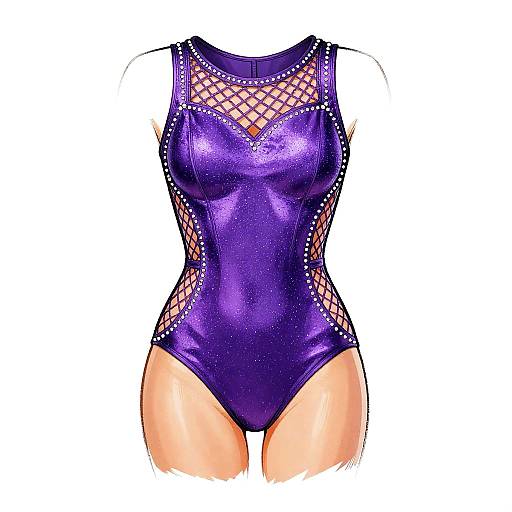 Dazzling DC Comics Style Stage Bodysuit