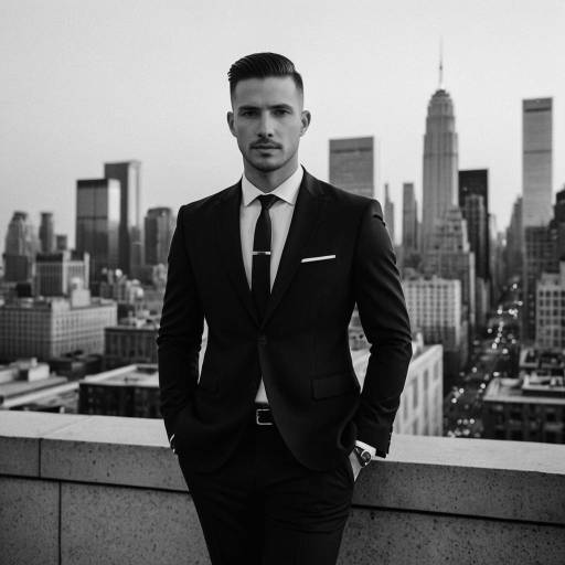 Chic Businessman in Urban Elegance