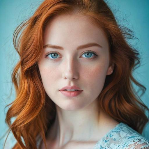 Portrait of Young Red-haired Woman