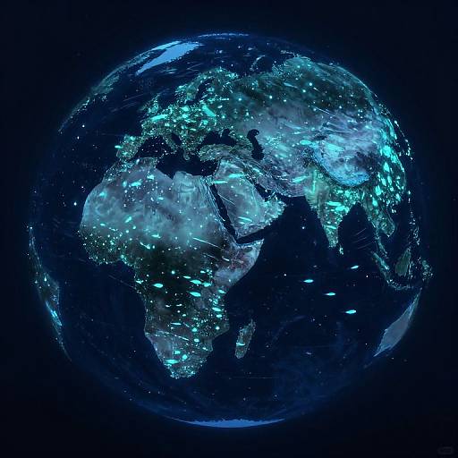 Breathing Ocean with Glowing Mythic Fish