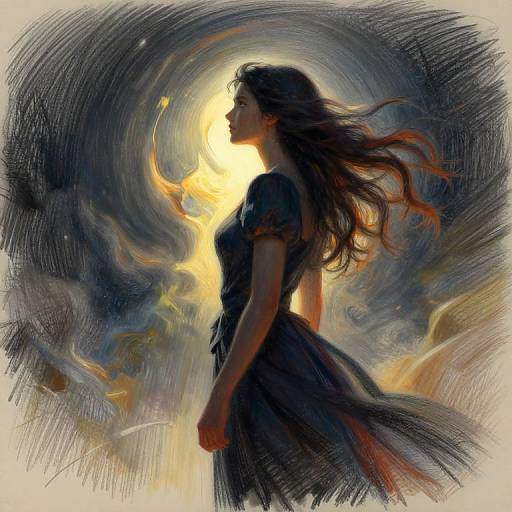 Transcendental Awakening Crayon Art