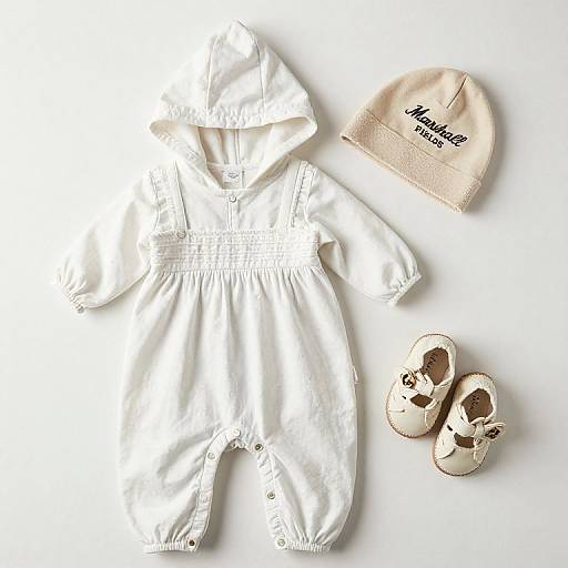 Vintage Baby Romper and Hat