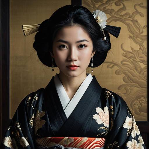 Edo-Period Japanese Noblewoman Portrait