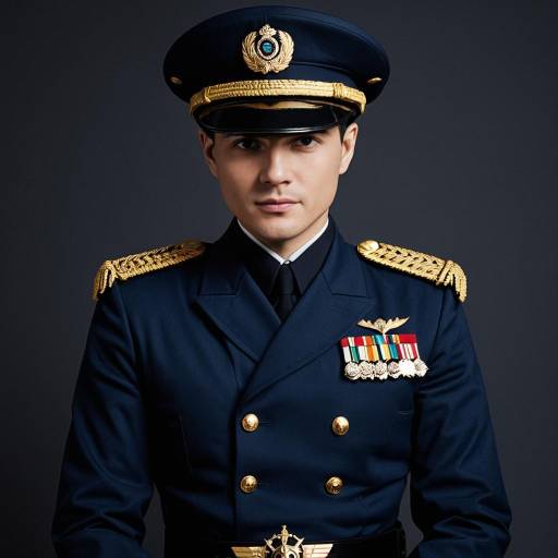 Male Officer in Dark Navy Uniform