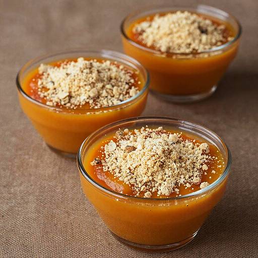 Orange Dessert Bowls with Crumbly Topping