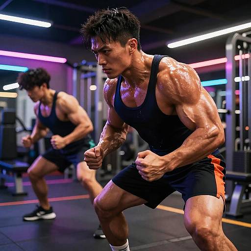 Muscle Buff Anime Gym Training