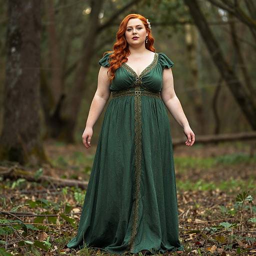 Plus Size Elven Woman in Forest