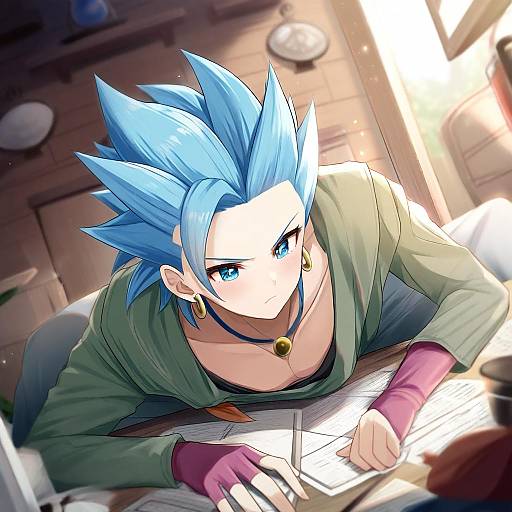 Illustration of Camus (dq11), dragon quest in the style of Igayan