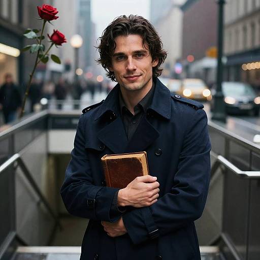 Cinematic Urban Portrait in Rain