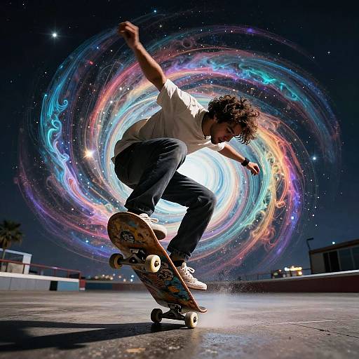 Nebula Skateboard Tricks Adventure