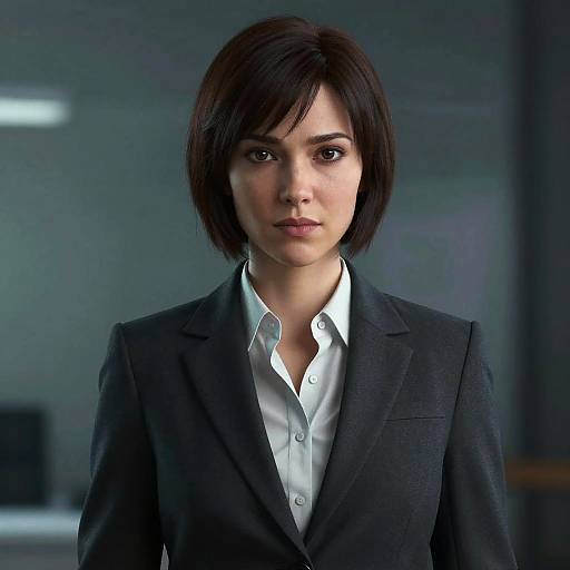 Photorealistic Matrix Female Agent in Suit