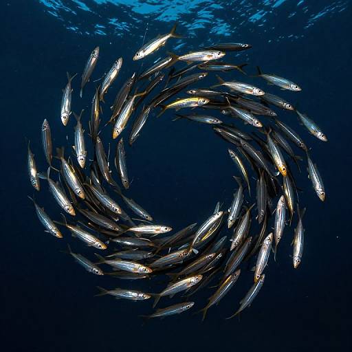 Dynamic School of Fish in Deep Sea