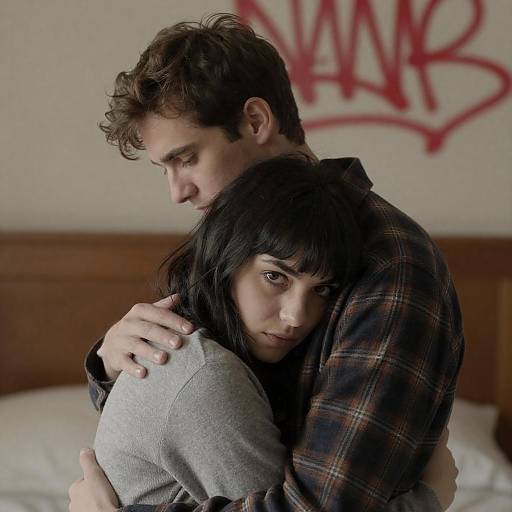 Intimate Moment: Serious Embrace