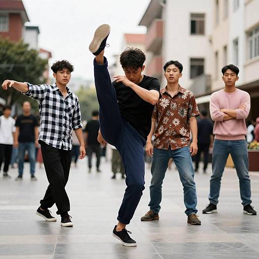 Dynamic Urban Street Dance Scene
