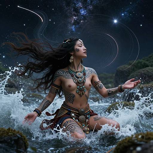 Dreamlike Kamuy with Nature Elements