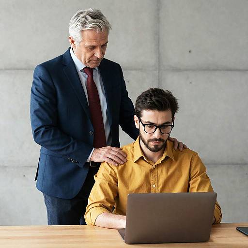 Professional Office Interaction Between Colleagues
