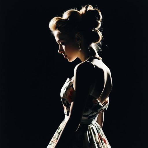 Elegant Floral Half-Updo for Runway Elegant Floral Half-Updo for Runway