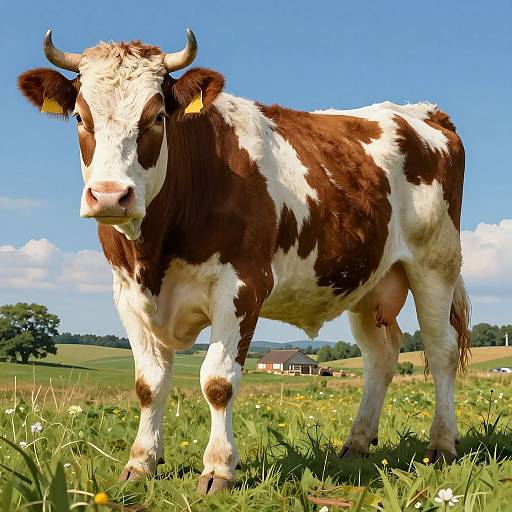 Dynamic Portrait of Powerful Calfs