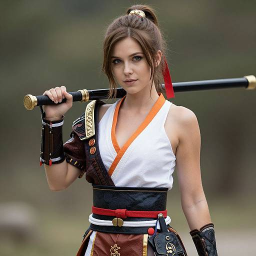 Realistic Sexy Yamato Cosplay Woman