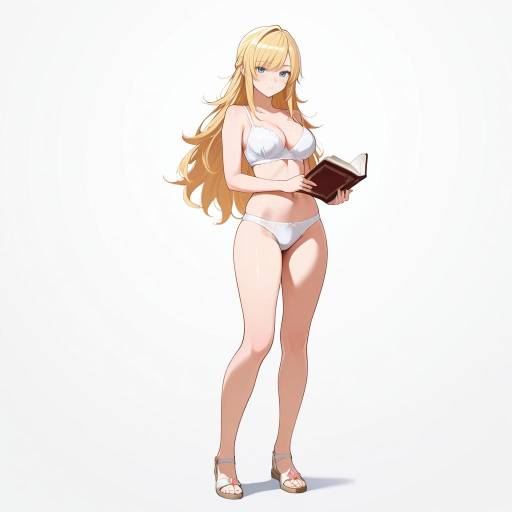 Youthful Adventurer with Citrus Blonde Curls Youthful Adventurer with Citrus Blonde Curls