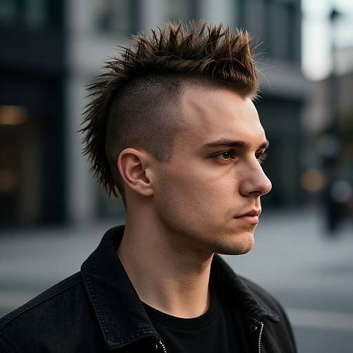 Realistic Urban Mohawk Portrait