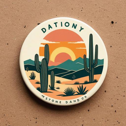 Vibrant Retro Desert Badge Logo