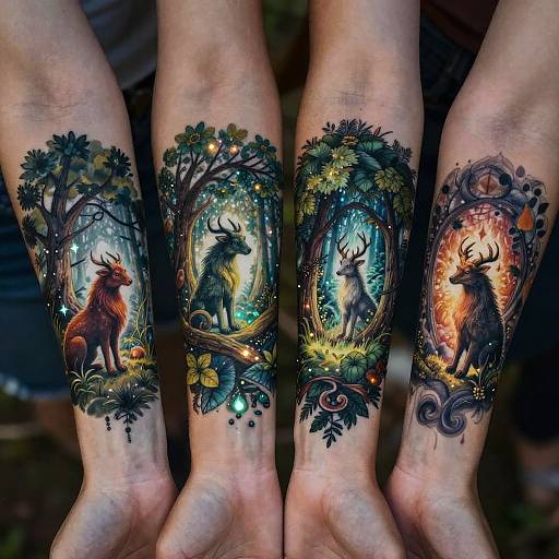 Enchanted Forest Magical Tattoos