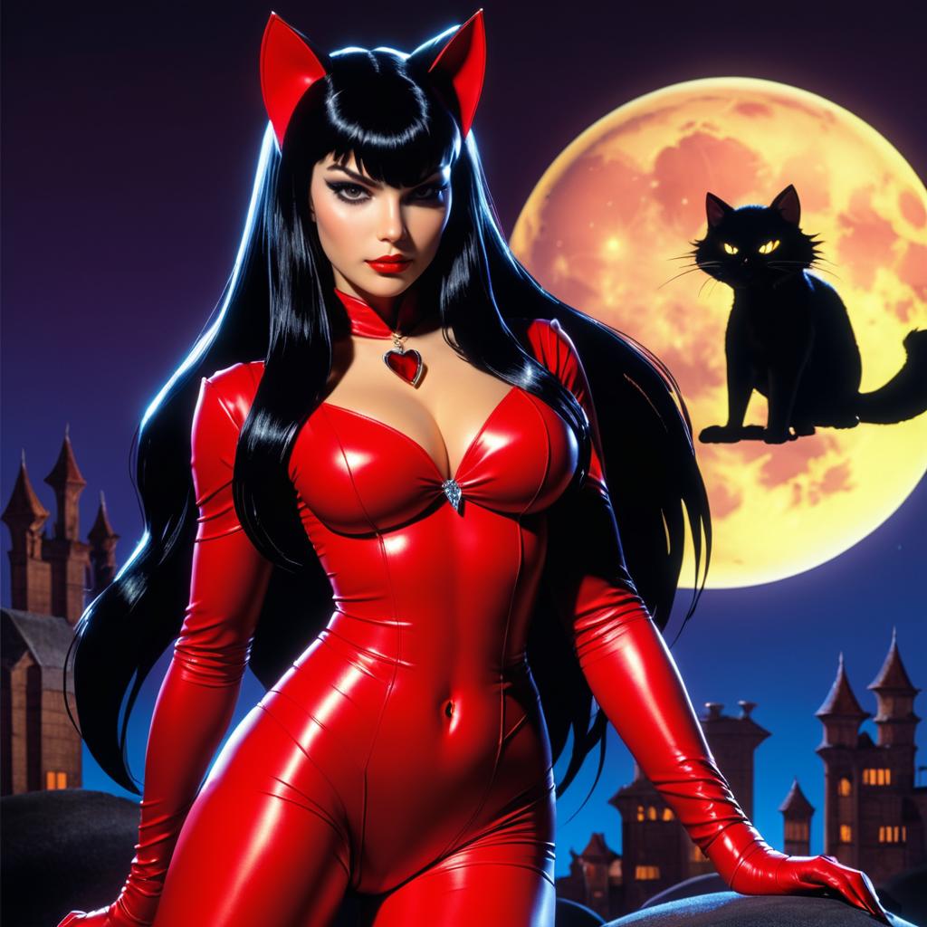 Vampirella Meets The Cat Returns Style