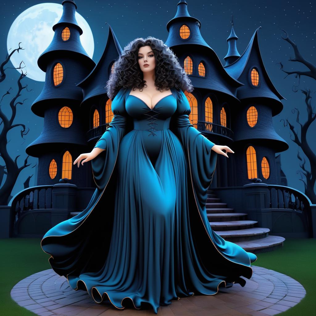 Witchy Charm in a Haunted Setting