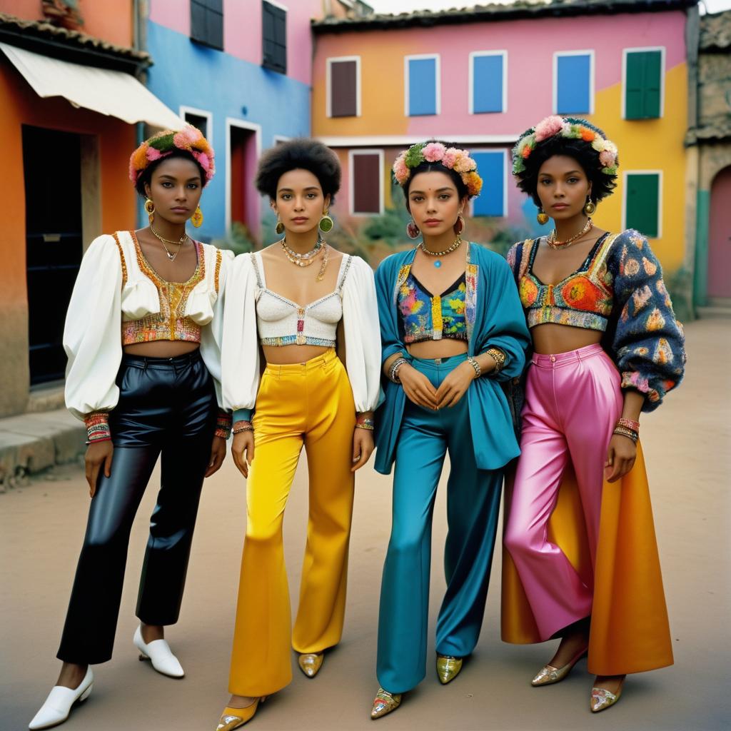 1980s Candid Feminist Street Fashion Portrait