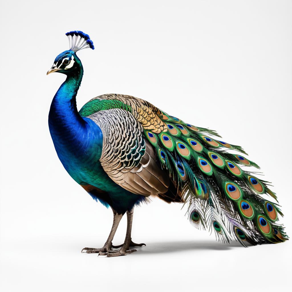 Cinematic Hyper-Realistic Peacock Shot