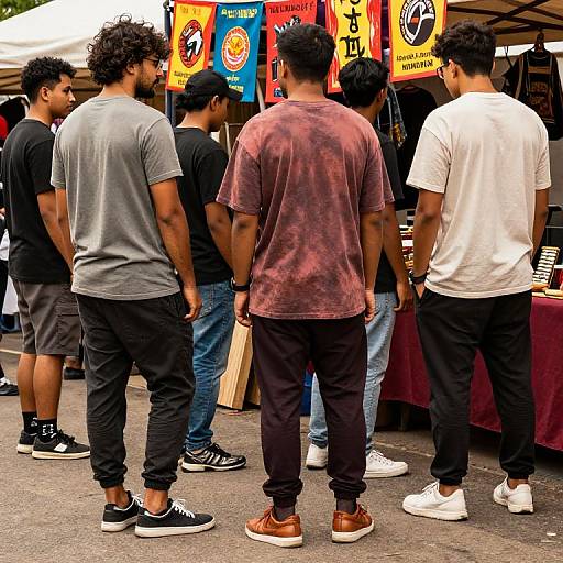 Casual Streetwear at Weekend Market