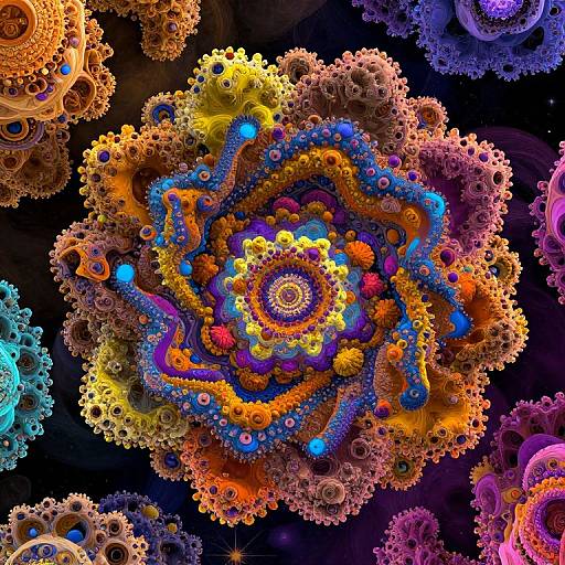 Intricate 3D Mandelbulb Fractal Landscape