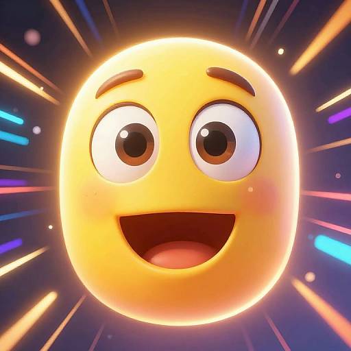 Vibrant Attention Emoji Glow