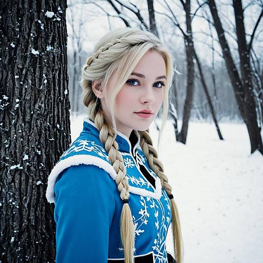 Winter Wonderland Frozen Cosplay Portrait