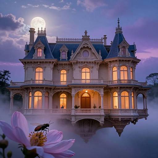 Twilight Victorian Mansion Impression