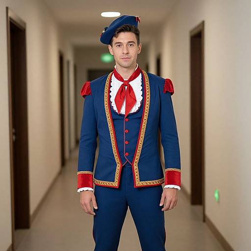 French Fancy Dress Man in Costume