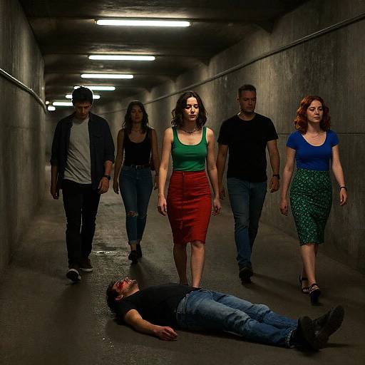 Mysterious Underground Tunnel Scene